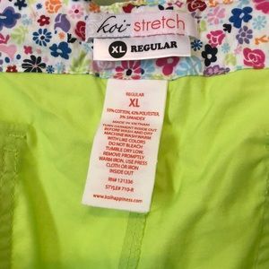 Koi Stretch scrub pant XL scrub set